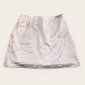 Abercrombie White Satin Skort Size XS